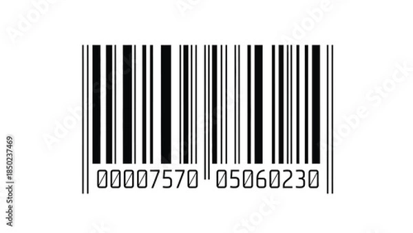 Obraz barcode made in canada