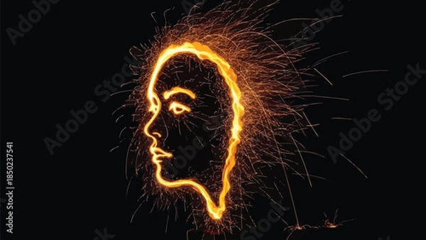 Obraz fire number eight