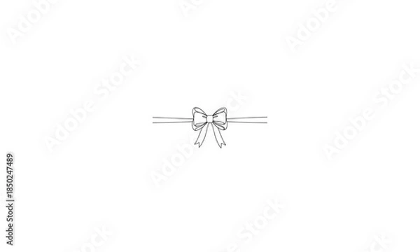 Obraz Decorative Bow Ribbon Icon