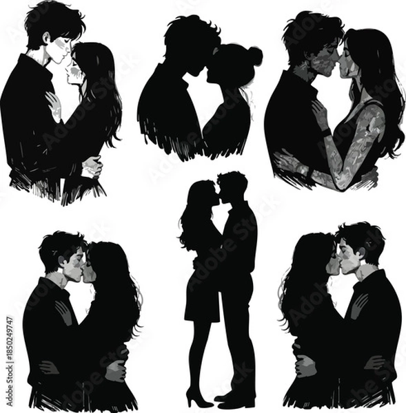 Obraz Valentine's Day design projects illustration