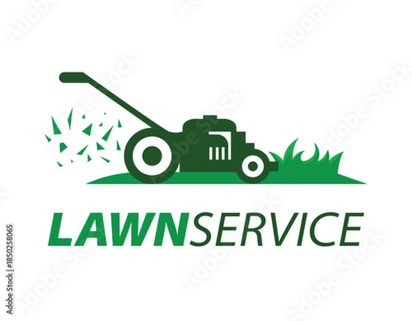 Obraz Professional Lawn Service Mower Logo