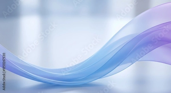 Obraz Soft gradient fabric flowing in a gentle wave