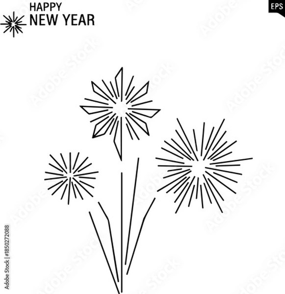 Obraz new year 2026 Vector 