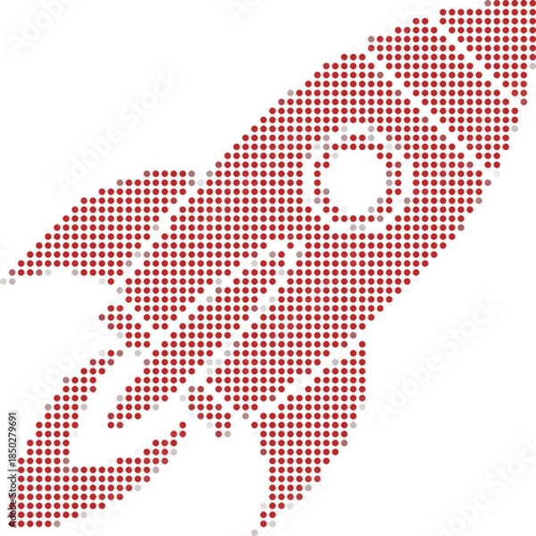 Obraz Simple Rocket Illustration