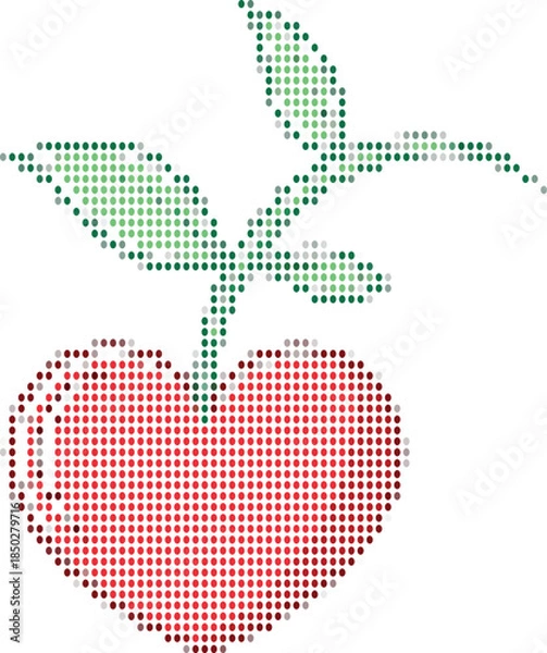 Obraz Simple Red Apple Design