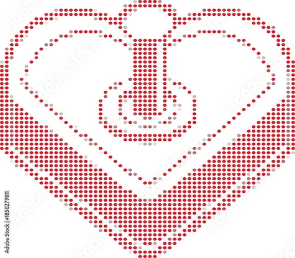 Obraz Heart With Music Symbol