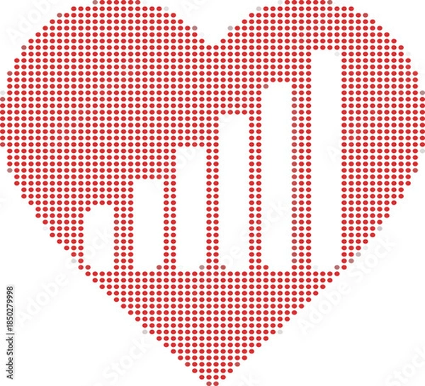 Obraz Red Heart Graphic Design