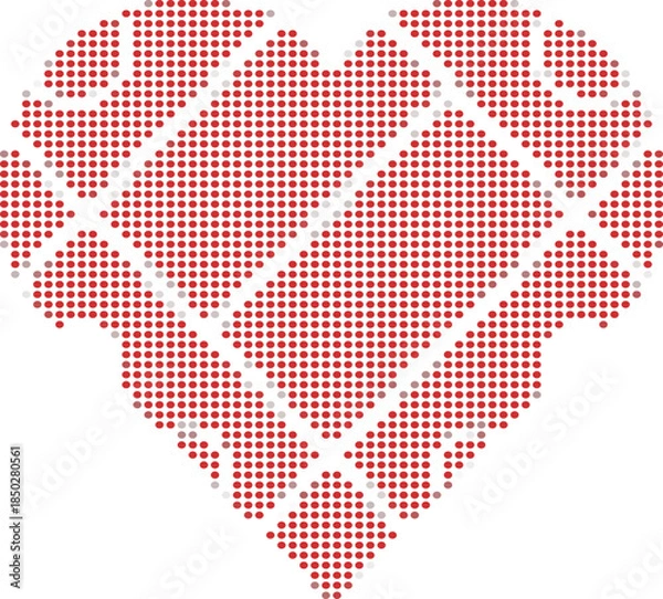 Obraz Red Heart Pattern Design