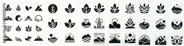 Fototapeta tree silhouette vector