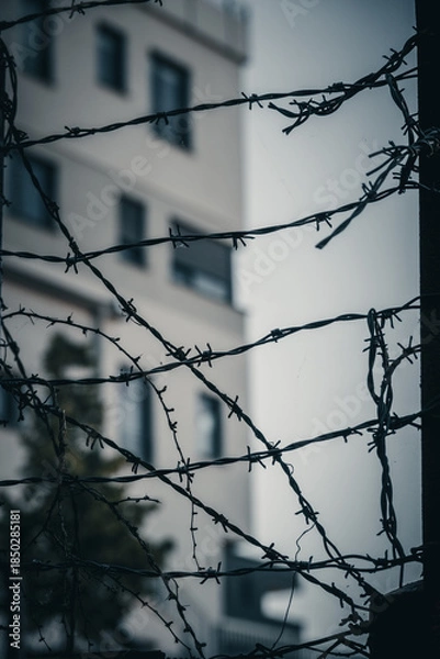 Obraz Stacheldrahtzaun