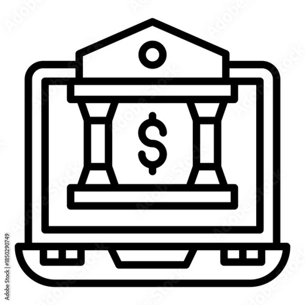 Obraz Online Banking Icon