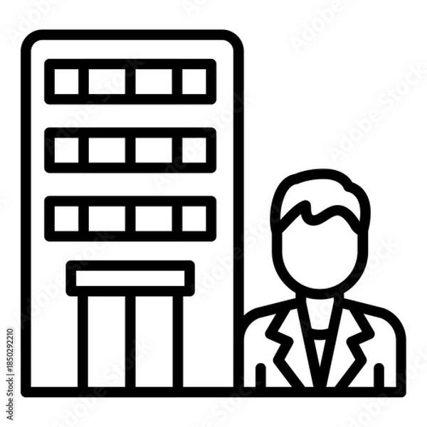 Obraz Hotel Administration Icon