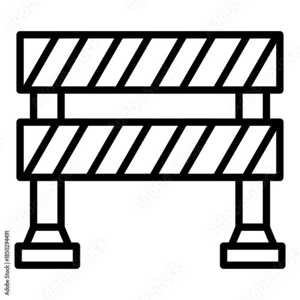 Obraz Traffic Barrier Icon