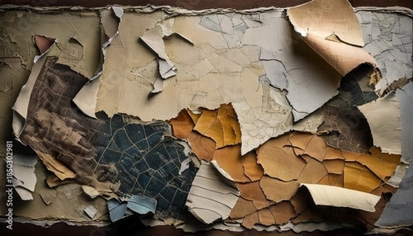 Obraz Old Texture Ripped Paper Artwork High Resolution Image
