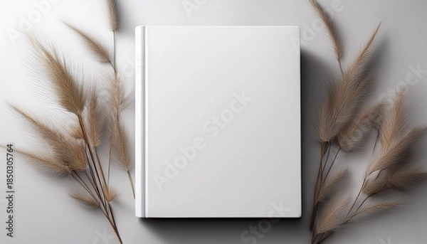 Obraz Blank Book Cover Over White Background