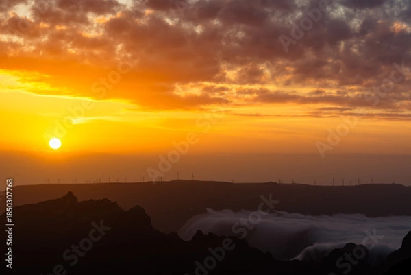 Fototapeta Volcanic Sunset