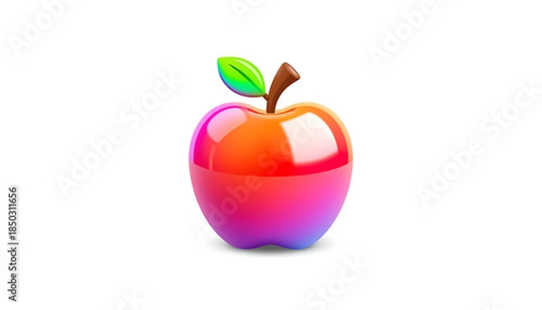 Obraz Apple icon in 3D Sugary Style
