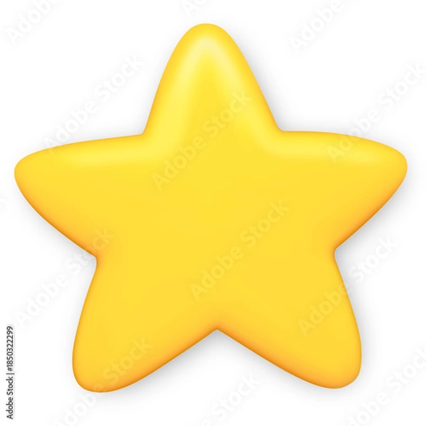 Obraz 3d star award Vector illustration