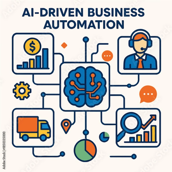 Obraz AI-Driven Business Automation