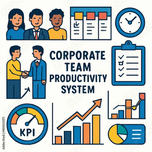 Obraz Corporate Team Productivity System