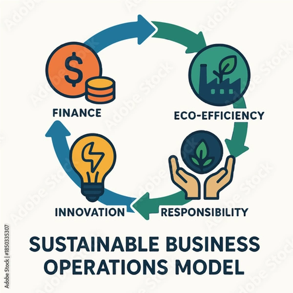 Obraz Sustainable Business Operations Model