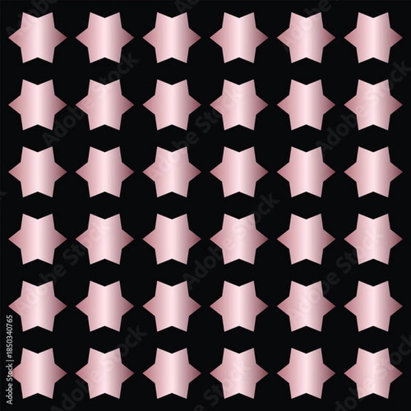 Obraz Abstract Pattern with Pink and Black Shapes