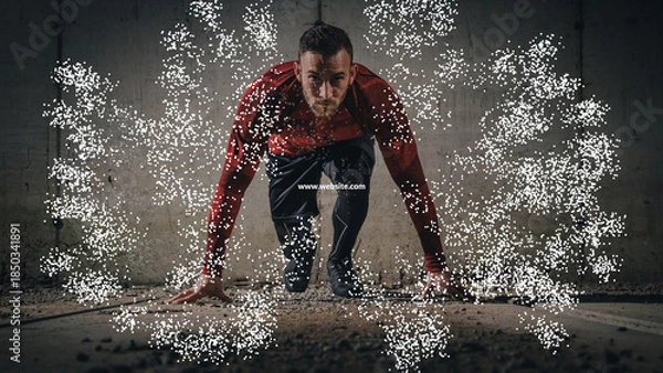 Obraz Logo Shockwave Particles