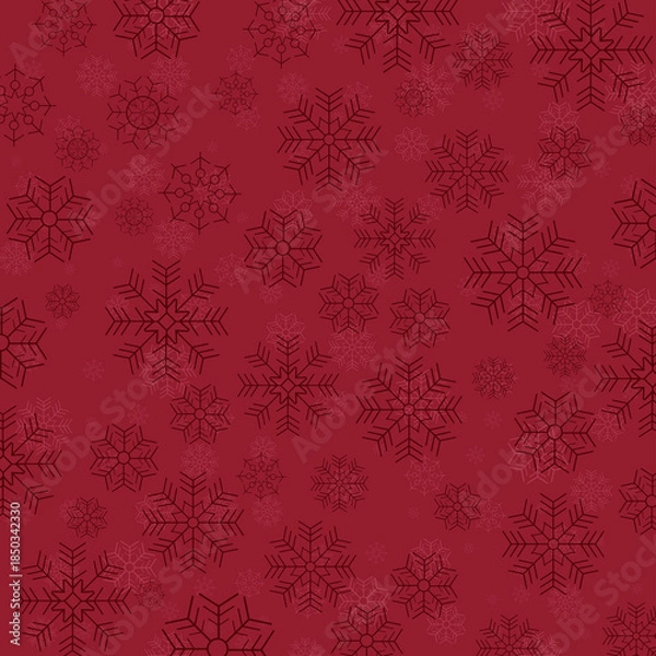 Obraz seamless pattern with snowflakes