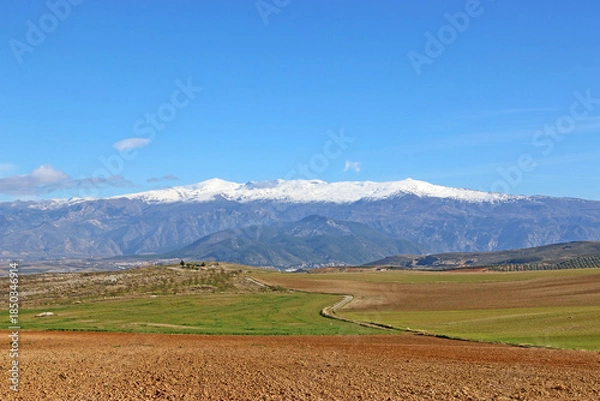 Obraz Sierra Nevada mountains n Spain in winter