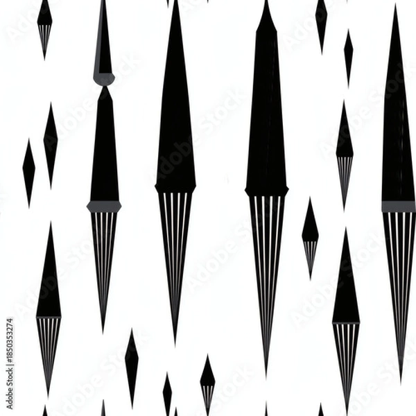 Obraz Abstract geometric holiday candle border pattern Repeating Pattern Tile Repeating Pattern Tile