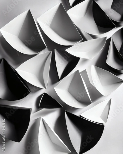 Obraz Abstract geometric holiday serving tray composition