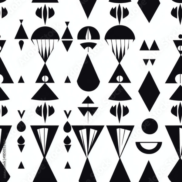 Obraz Geometric holiday console table repeating pattern Repeating Pattern Tile Repeating Pattern Tile