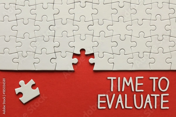 Fototapeta Time To Evaluate concept