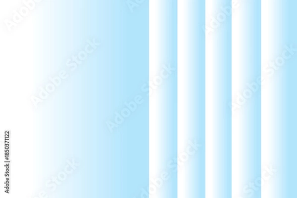 Obraz Winter background with vertical gradient stripes in light icy blue and light gray