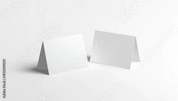 Obraz Blank table tent mockup