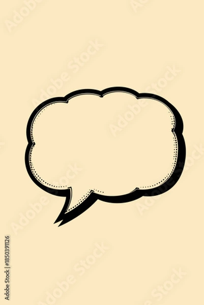 Obraz vector illustration of a comic speech bubble