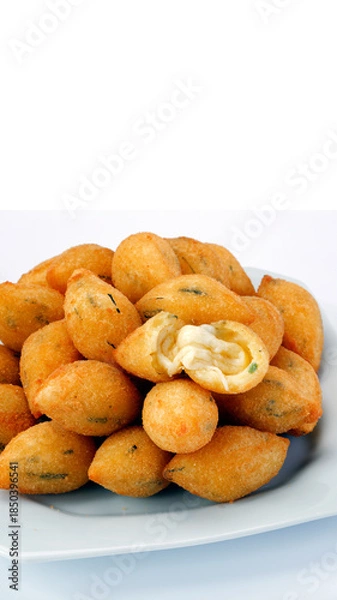 Obraz Cheese-filled dumpling, Brazilian snacks