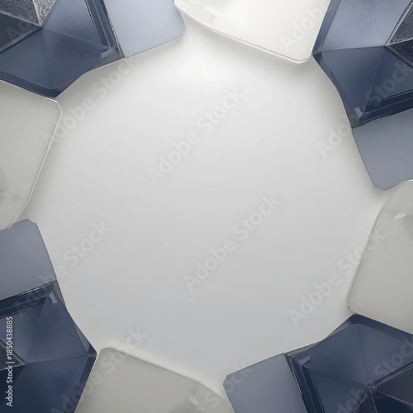 Obraz Geometric Metal Frame