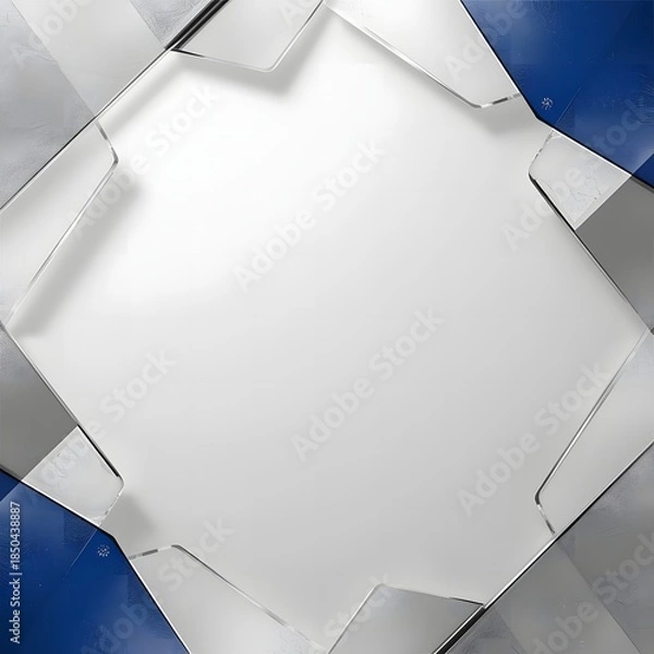 Obraz Geometric Metal Frame