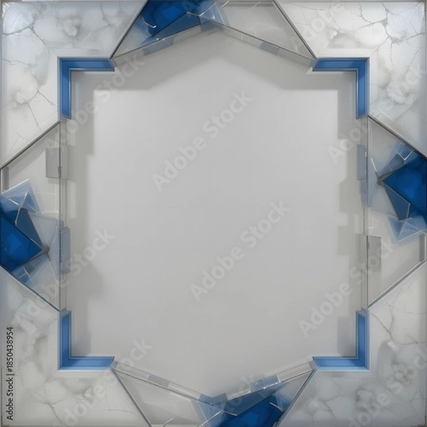 Obraz Geometric Metal Frame