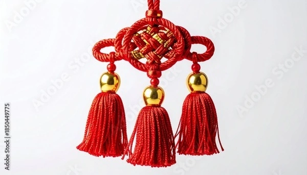 Obraz Red Chinese Knot Tassel Ornament Decoration