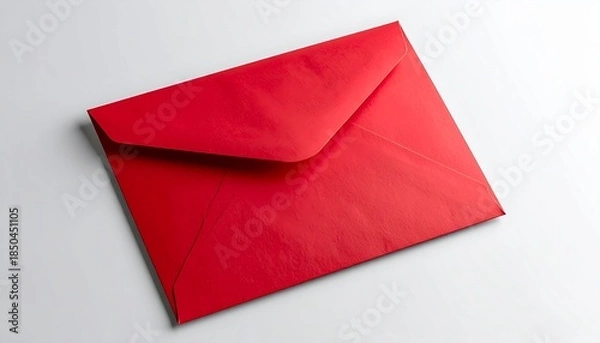 Obraz Red Envelope on White Background