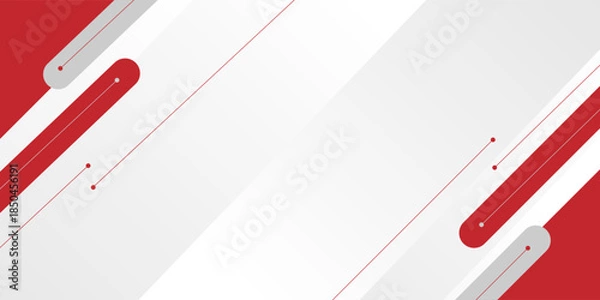 Obraz White background with red diagonal lines eps10