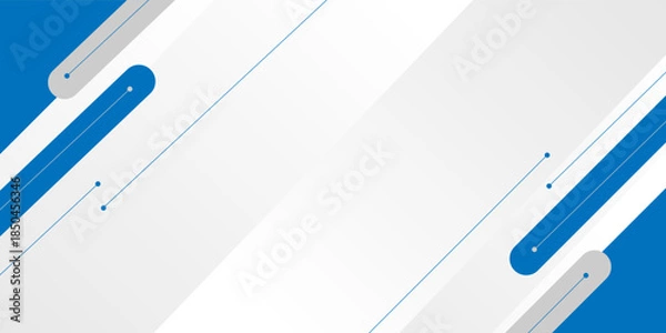 Obraz White background with blue diagonal lines eps10