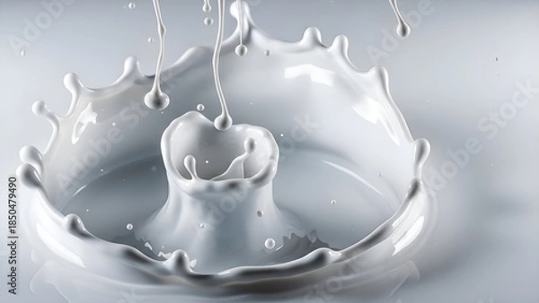 Obraz Abstract background of liquid white
