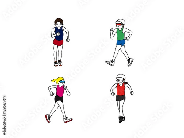 Obraz 競歩イラスト
