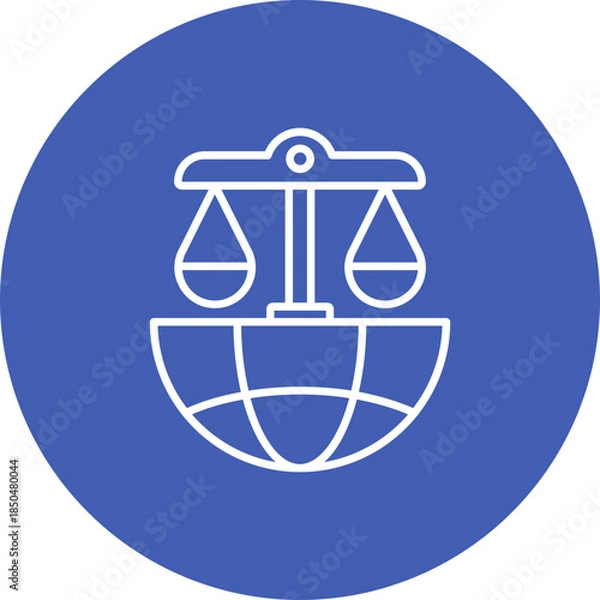 Fototapeta Global Laws Icon