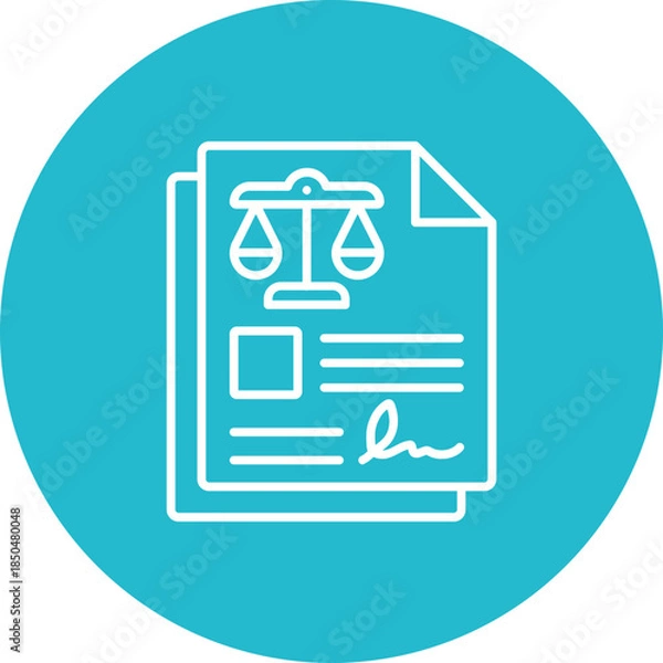 Fototapeta Agreement Icon