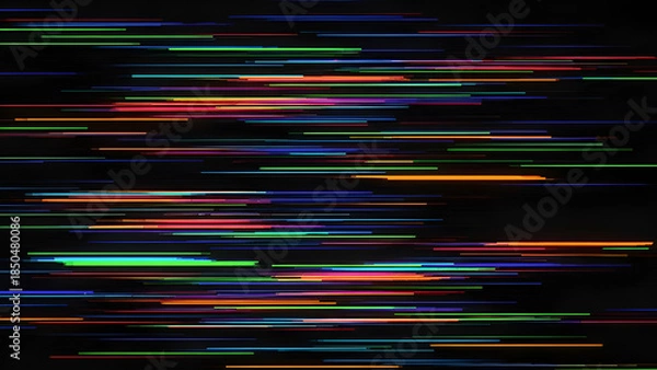 Obraz Abstract digital glitch effect with distorted pixels and vibrant colors