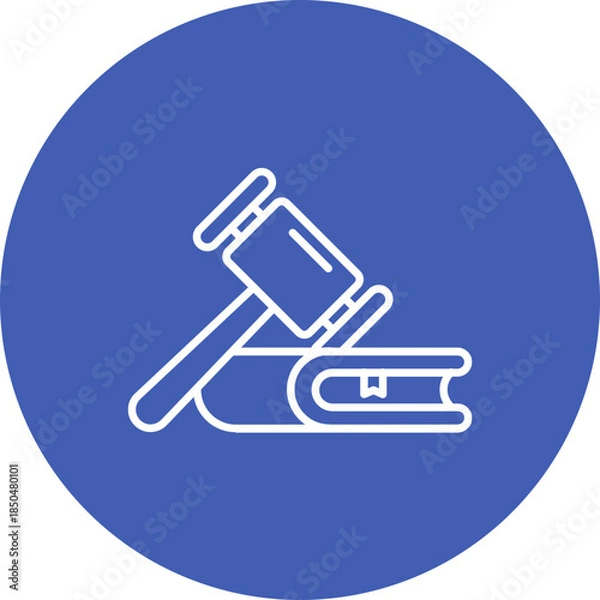 Fototapeta Law Icon
